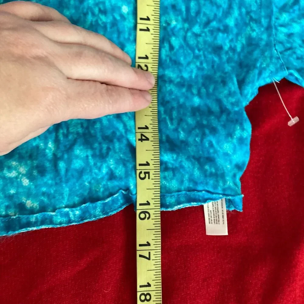 Free People Movement Shirt Womens M Blue Cotton‎ Backstage Criss Cross Back Crop